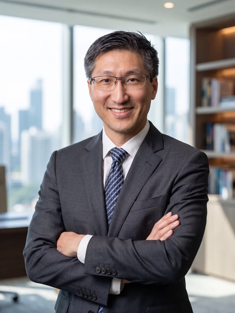 Dr Low Ley Hian in a business portrait
